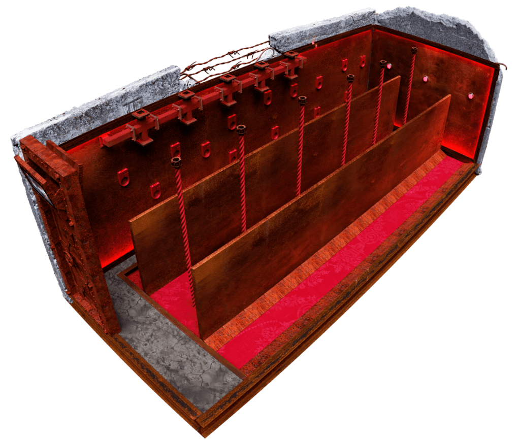 3D Mockup Survivor - Goldchamber Challenge Rooms
